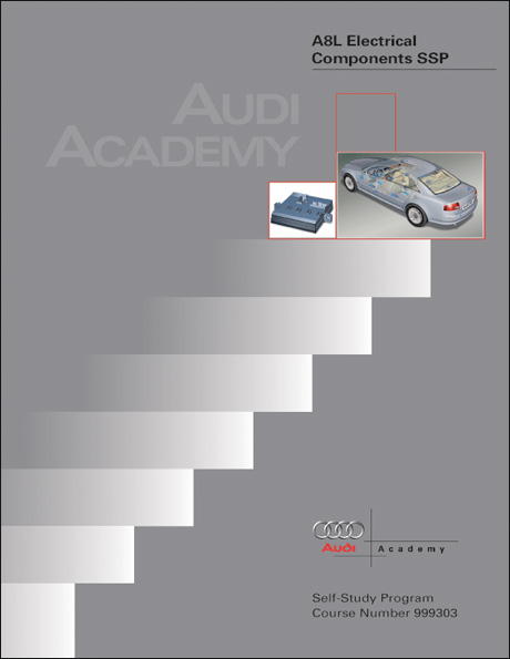 Audi A8L Electrical Components Technical Service Training Self-Study Program Front Cover